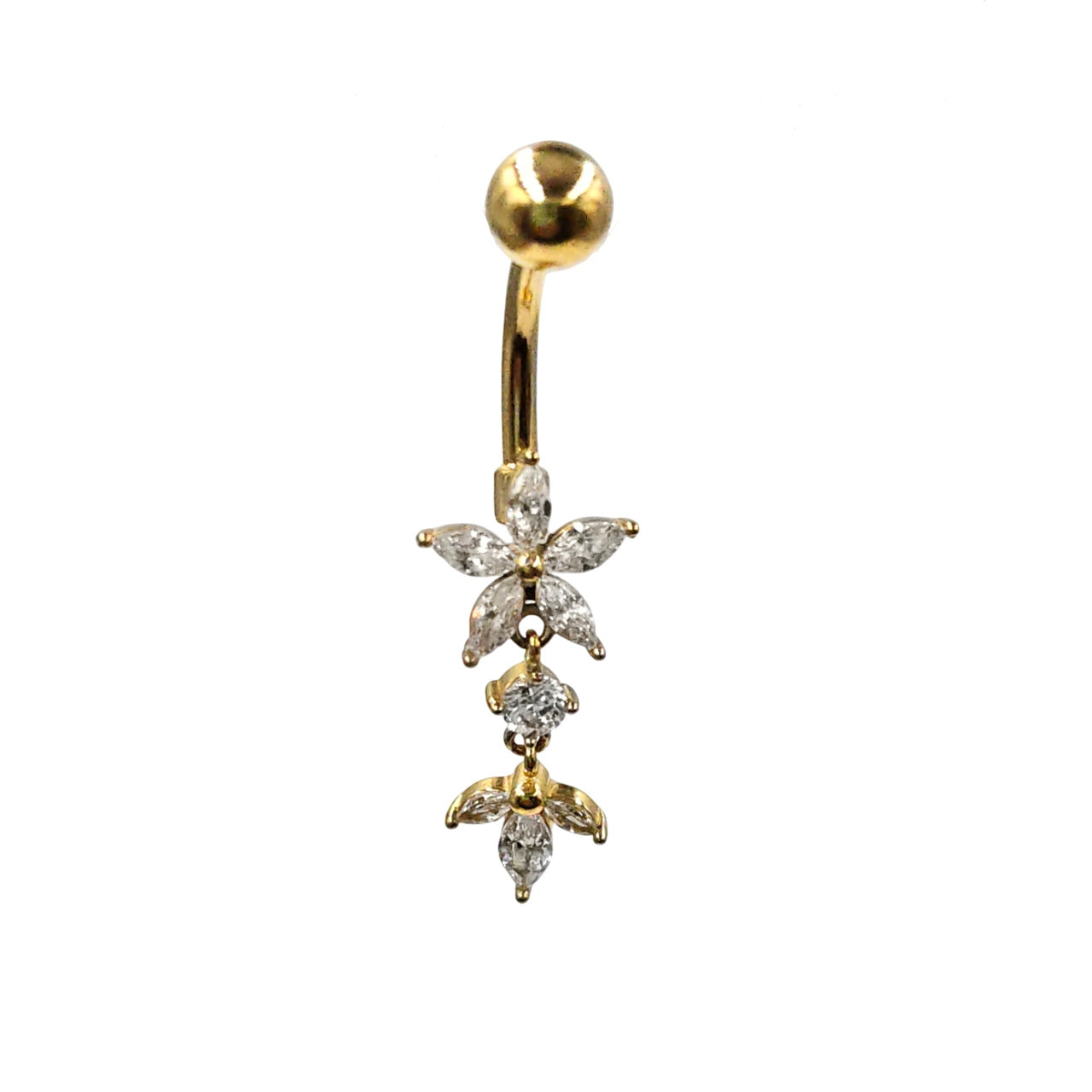 PIERCING NOMBRIL FLEUR