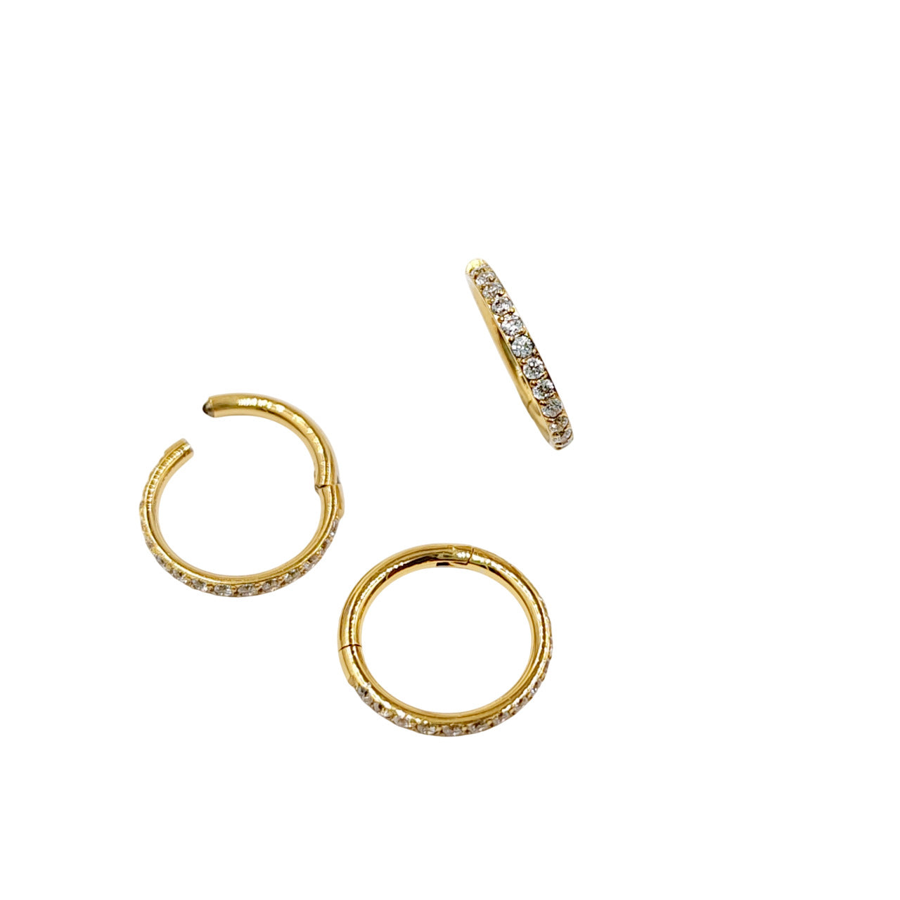 PIERCING ANNEAU STRASS